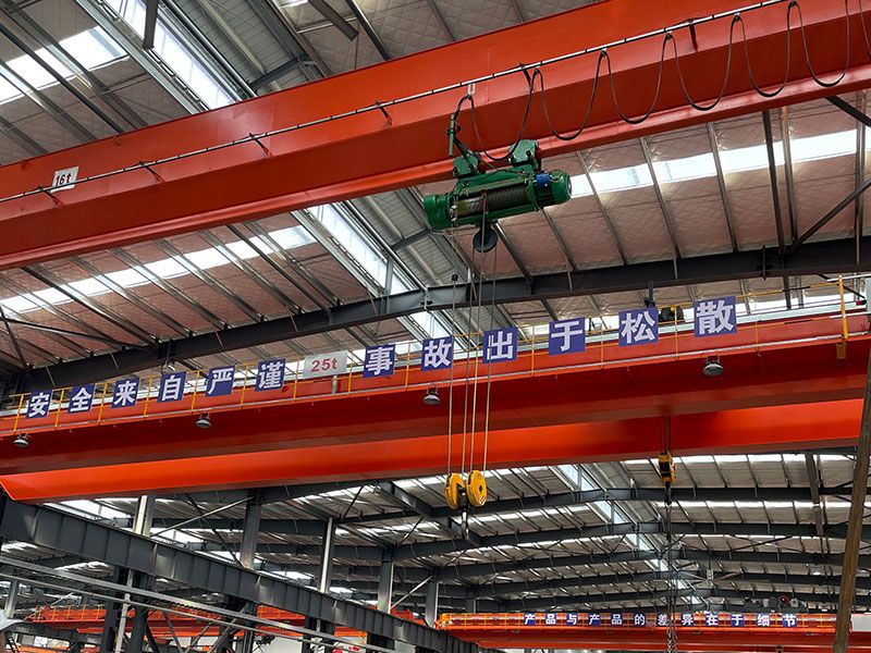 双梁桥式施工现场